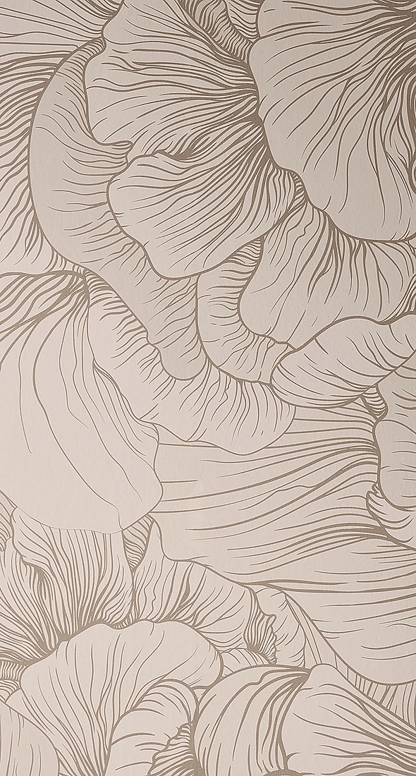 Floral pattern with intricate line details.