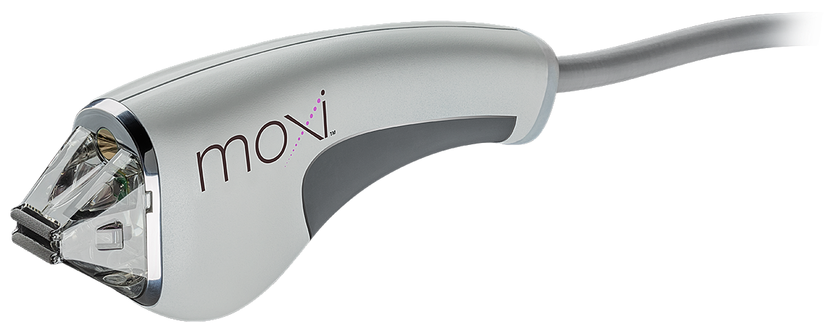 Moxi device for skin treatment and rejuvenation.